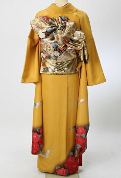 流れ遠州椿レンタル振袖寸正装・女性着物・記念衣裳正装・結婚式出席衣裳・振袖レンタル 〔結婚式〕〔結納〕〔入学式〕〔卒業式〕〔パーティー〕〔女性和服〕〔振り袖〕〔rental〕〔貸衣装〕★fy16REN07★99-f039