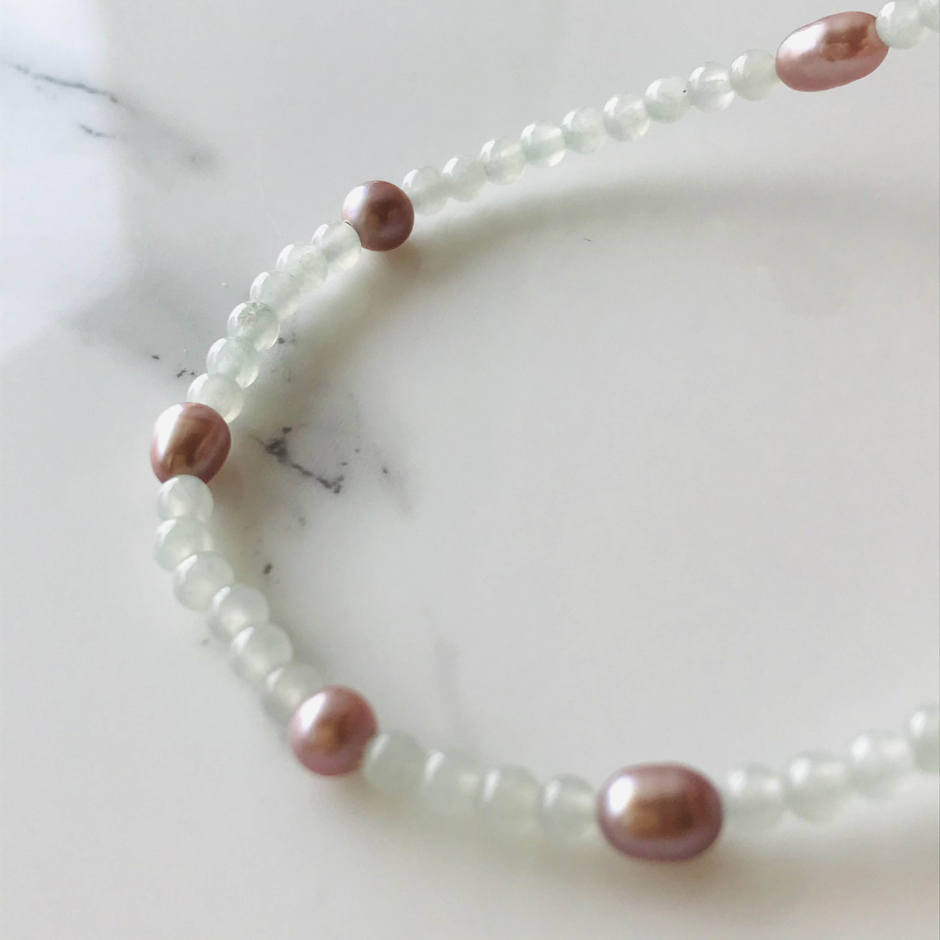 COCO2019 jade store 翡翠専門店のミャンマー産　翡翠　ヒスイ　jade ブレスレット 18cm 　一点もの　希少　ヒスイ ひすい パワーストーン hisui 本翡翠 翡翠専門店 アクセサリー ジュエリー　大人かわいい　パール　手链｜アングル2