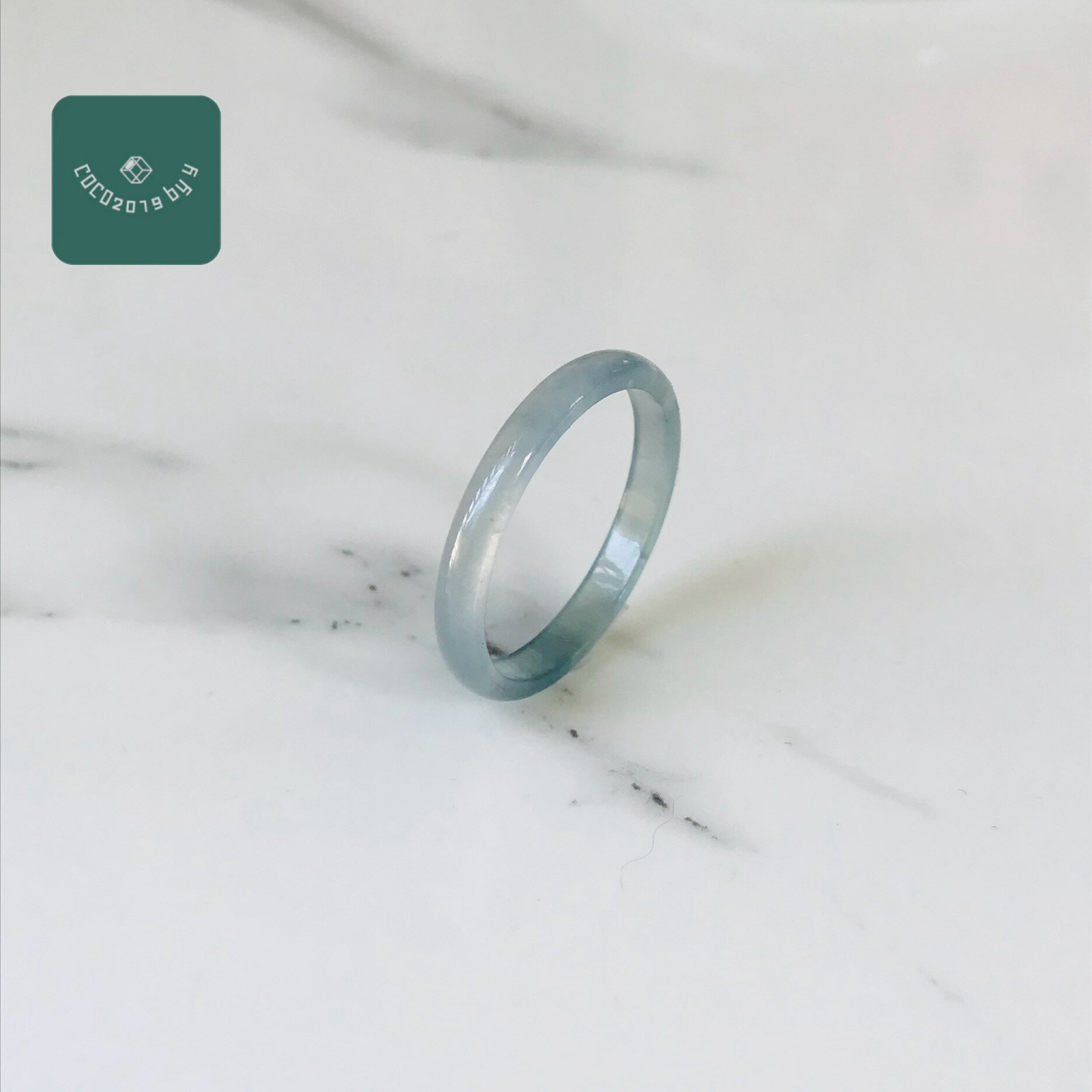 リング　グアテマラ産 翡翠　ヒスイ　jade くりぬきリング　19号　指輪　天然石　ヒスイ ひすい パワー..