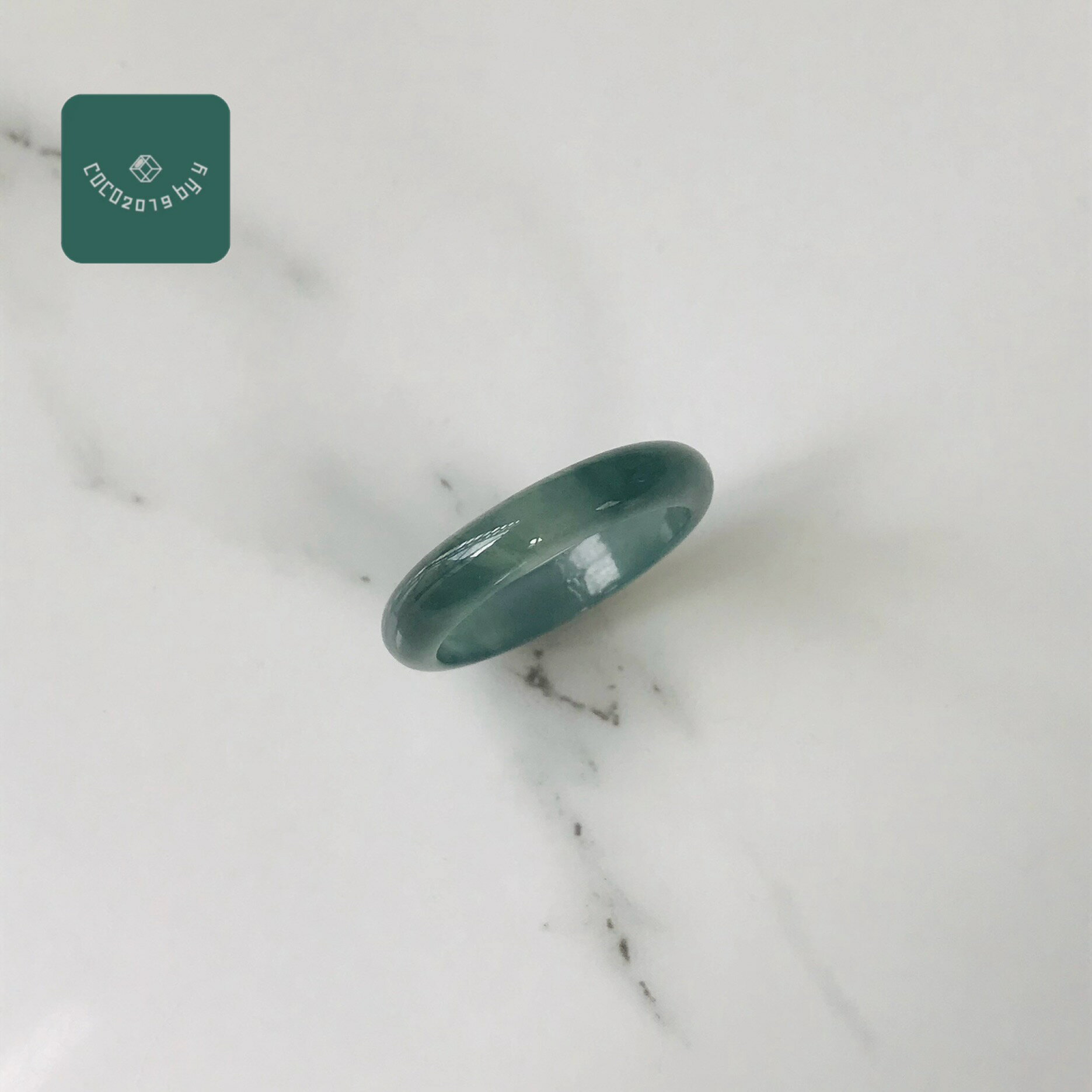 リング　グアテマラ産 翡翠　ヒスイ　jade くりぬきリング　13号　指輪　天然石　ヒスイ ひすい パワー..