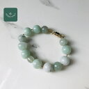 ミャンマー産 翡翠 ヒスイ ブレスレット 一点もの  ひすい パワーストーン hisui 本翡翠 アクセサリー 翡翠手串 大人かわいい 緑