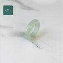 リング ミャンマー産 翡翠 ヒスイ jade くりぬきリング 15.5号 指輪 指輪 天然石 ヒスイ ひすい パワーストーン hisui 本翡翠 翡翠専門店 アクセサリー ジュエリー戒圈 大人かわいい 緑