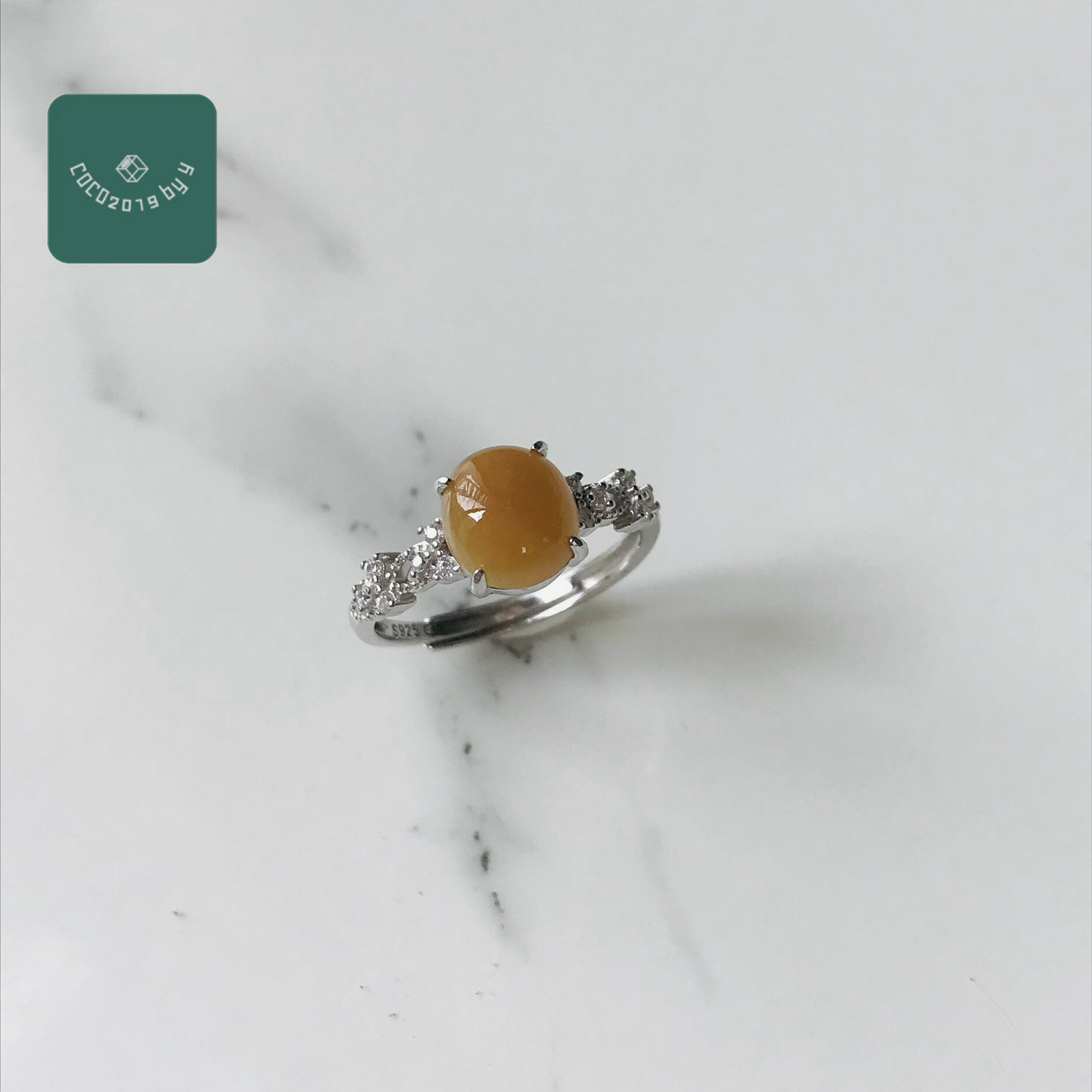 ミャンマー産 翡翠　ヒスイ　jade　リング 指輪　天然石　一点物　sv925 フリー　 ひすい パワーストー..