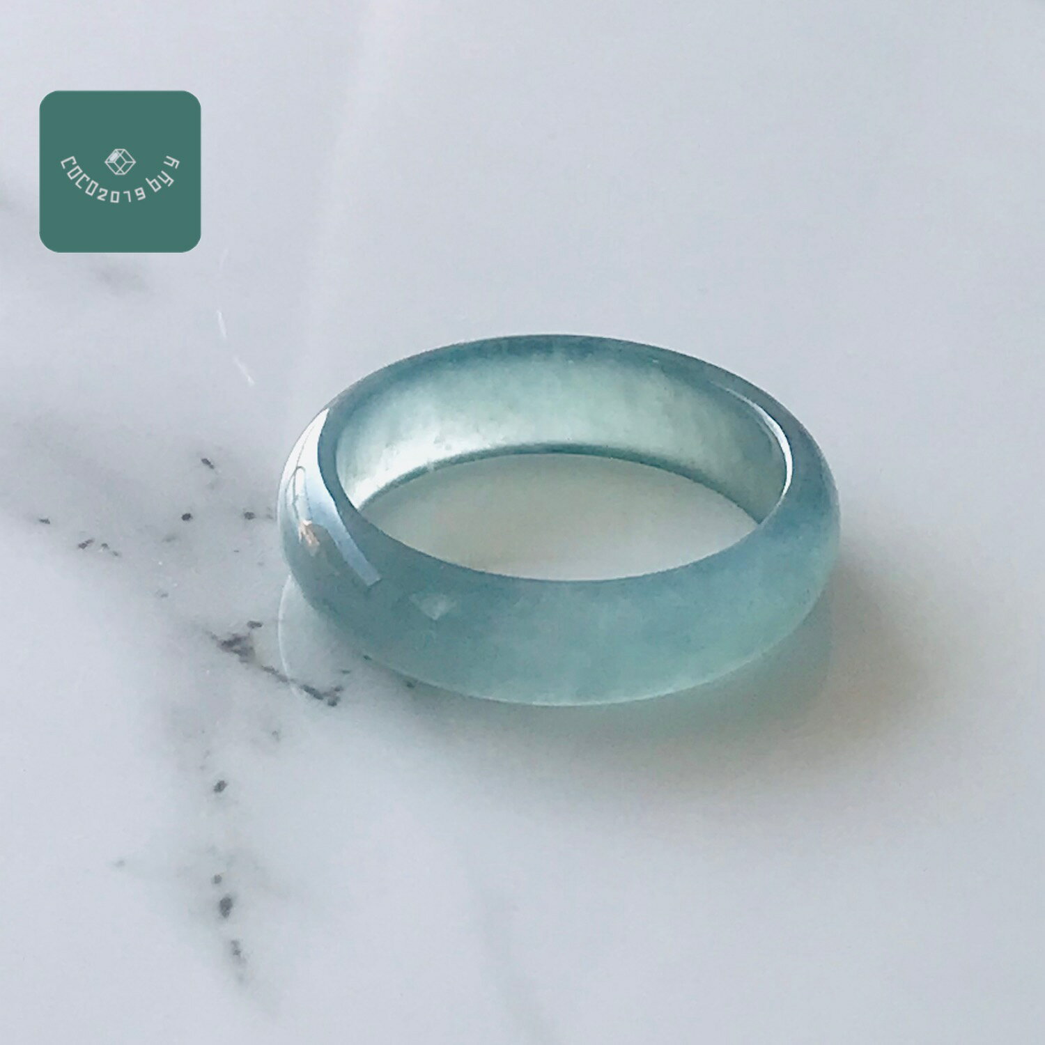 Rakuten - グアテマラ産 翡翠　ヒスイ　jade くりぬき　リング　天然石　一点物　18号　ヒスイ ひすい パワーストーン hisui 本翡翠 【翡翠専門店 アクセサリー 風水 占い 厄払い 厄除け 健康 長寿】
