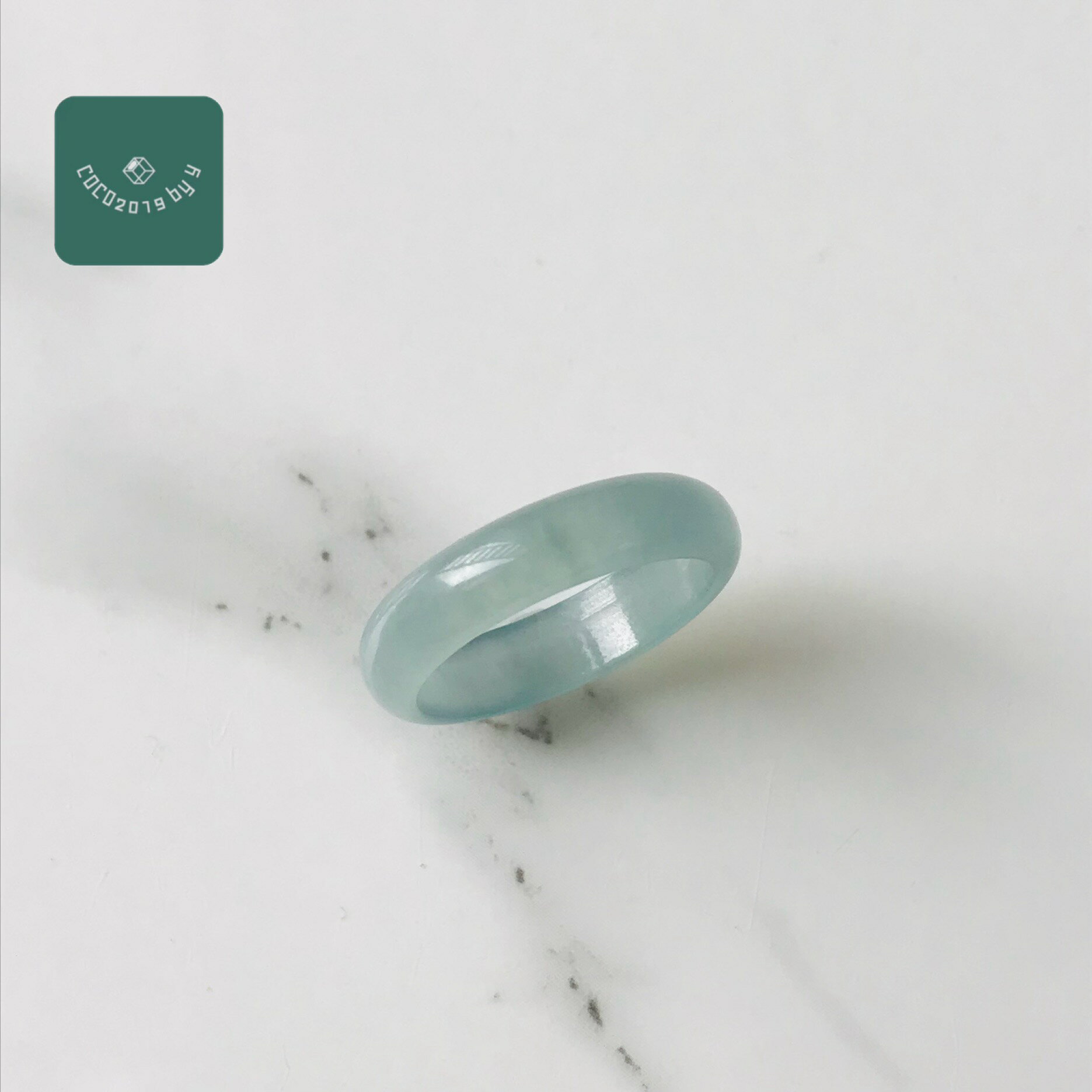 樂天商城 - リング　グアテマラ産 翡翠　ヒスイ　jade くりぬきリング　9号　指輪　天然石　ヒスイ ひすい パワーストーン hisui 本翡翠 翡翠専門店 アクセサリー ジュエリー戒圈 大人かわいい