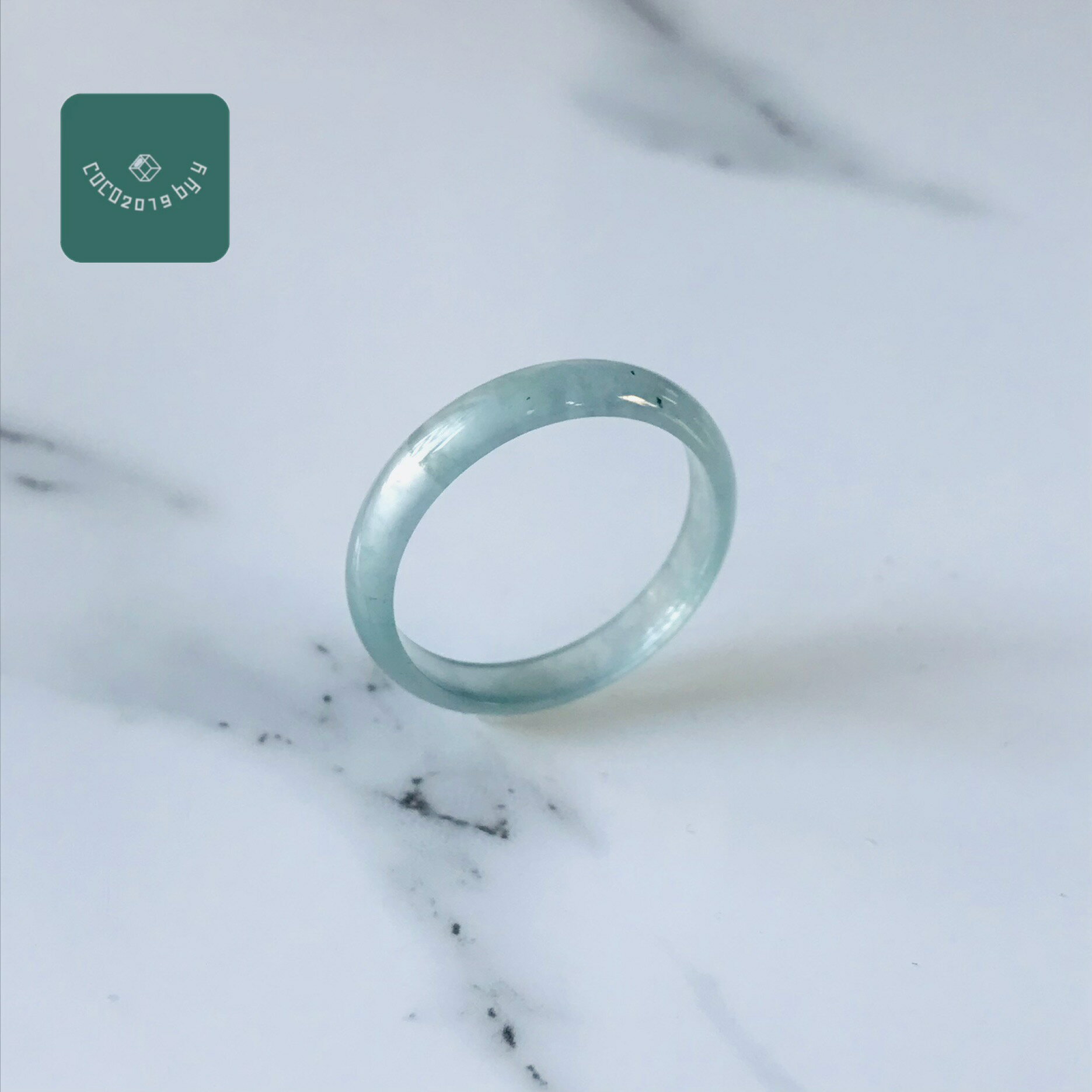 Rakuten - リング　グアテマラ産 翡翠　ヒスイ　jade くりぬきリング　19号　指輪　天然石　ヒスイ ひすい パワーストーン hisui 本翡翠 翡翠専門店 アクセサリー ジュエリー戒圈 大人かわいい