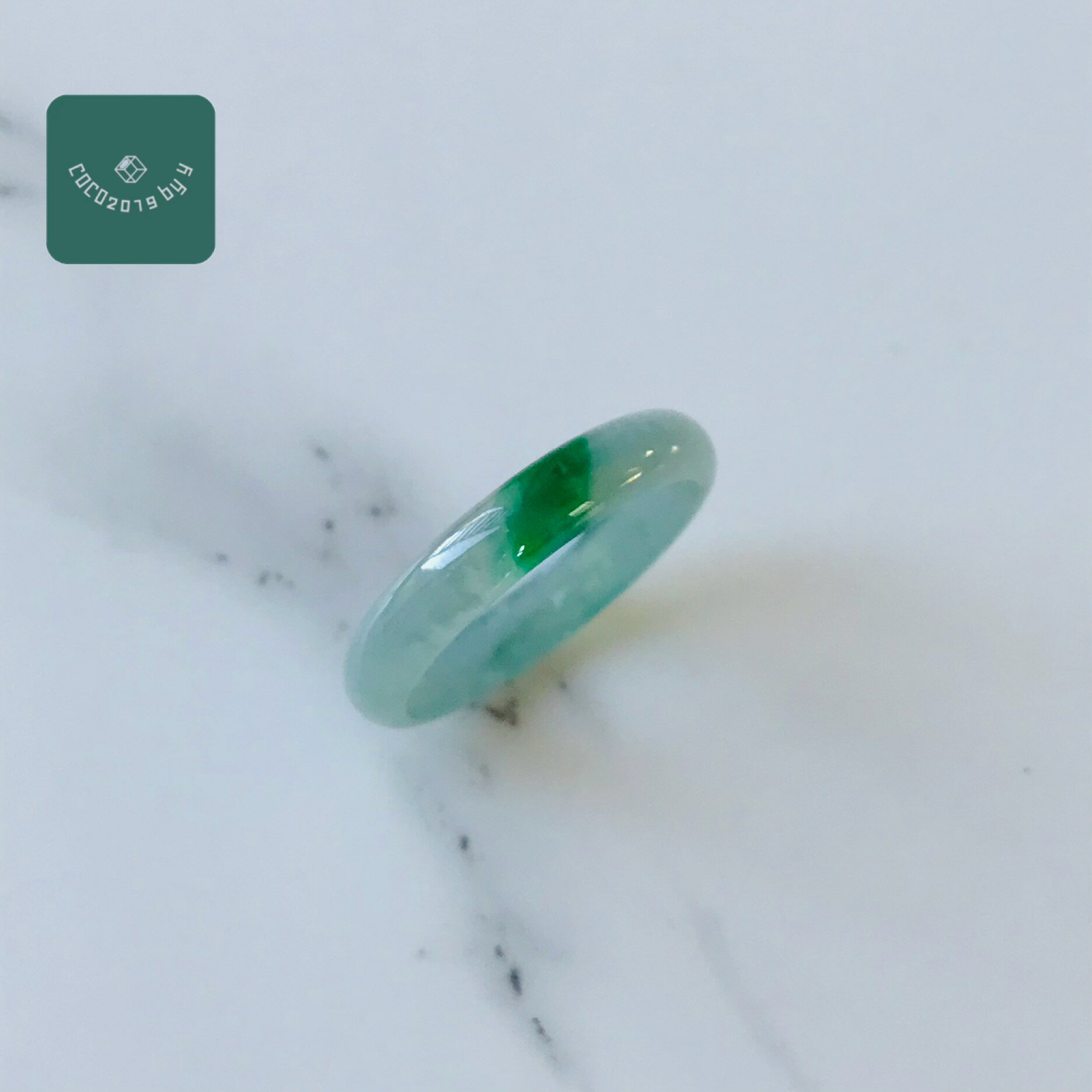 リング　グアテマラ産 翡翠　ヒスイ　jade くりぬきリング　16号　指輪　天然石　ヒスイ ひすい パワーストーン hisui 本翡翠 翡翠専門店 アクセサリー ジュエリー戒圈 大人かわいい