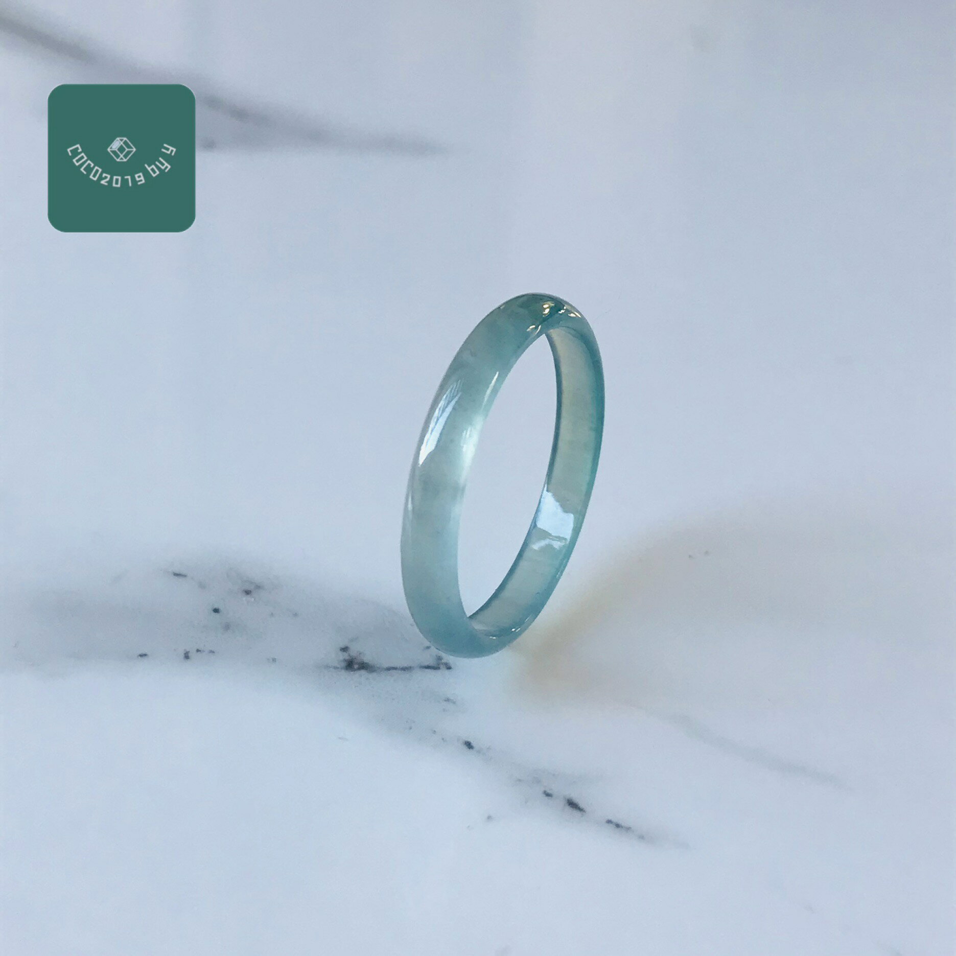 乐天商城 - グアテマラ産 翡翠　ヒスイ　jade くりぬき　リング　天然石　一点物　19号　ヒスイ ひすい パワーストーン hisui 本翡翠 翡翠専門店 アクセサリー　大人かわいい　戒圈
