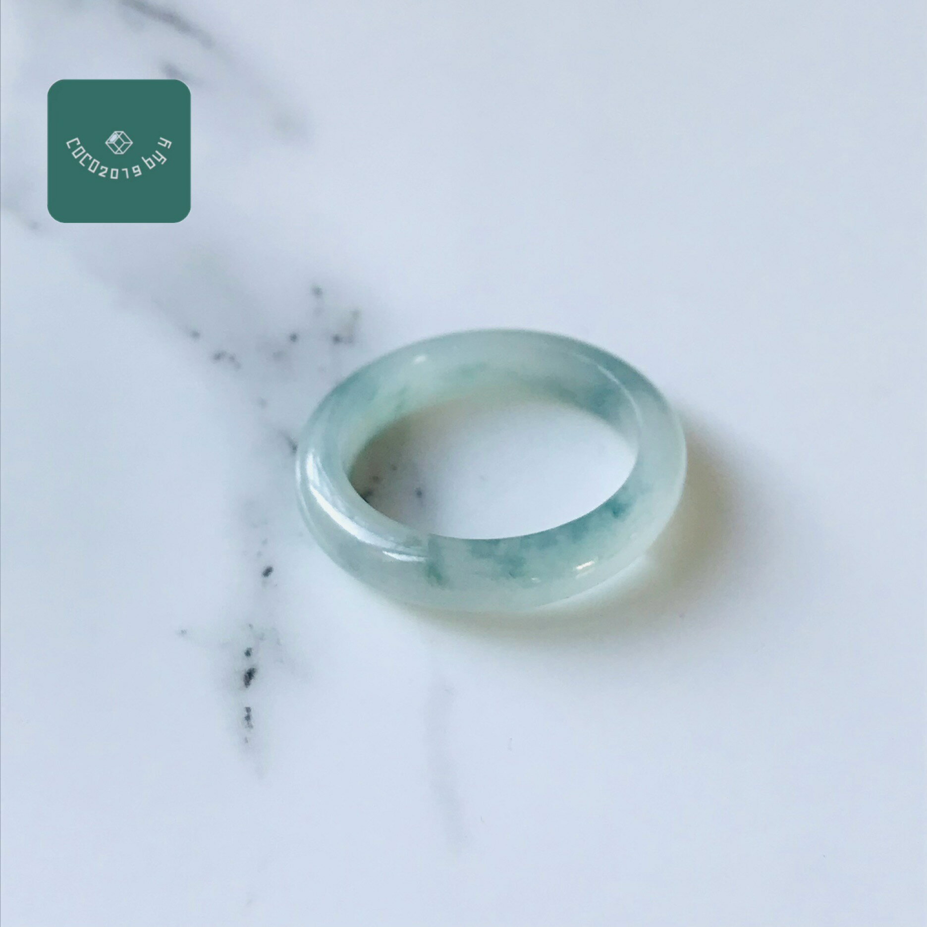 樂天商城 - ミャンマー産 翡翠　ヒスイ　jade くりぬき　リング 指輪　天然石　一点物　11号　ヒスイ ひすい パワーストーン hisui 本翡翠 黄翡　大人かわいい　戒圈