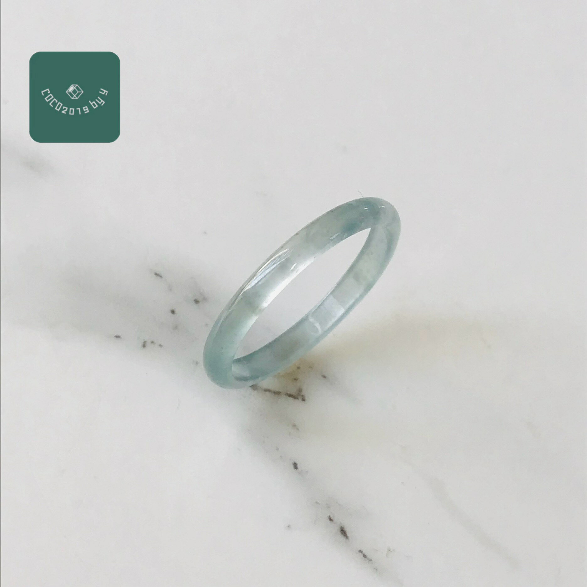 乐天商城 - グアテマラ産 翡翠　ヒスイ　jade くりぬき　リング　天然石　一点物　19号　ヒスイ ひすい パワーストーン hisui 本翡翠 翡翠専門店 アクセサリー　大人かわいい　戒圈