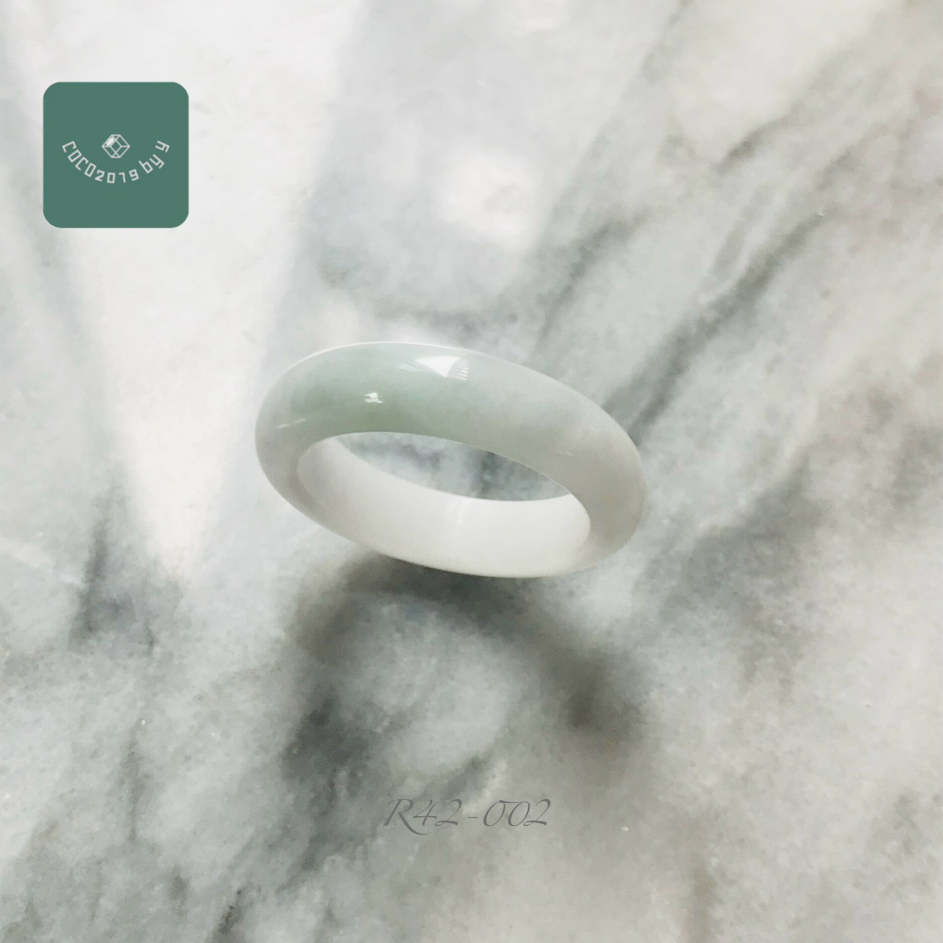 リング　ミャンマー産 翡翠　ヒスイ　jade くりぬきリング　17号　指輪　天然石　ヒスイ ひすい パワーストーン hisui 本翡翠 翡翠専門店 アクセサリー ジュエリー戒圈 大人かわいい　緑