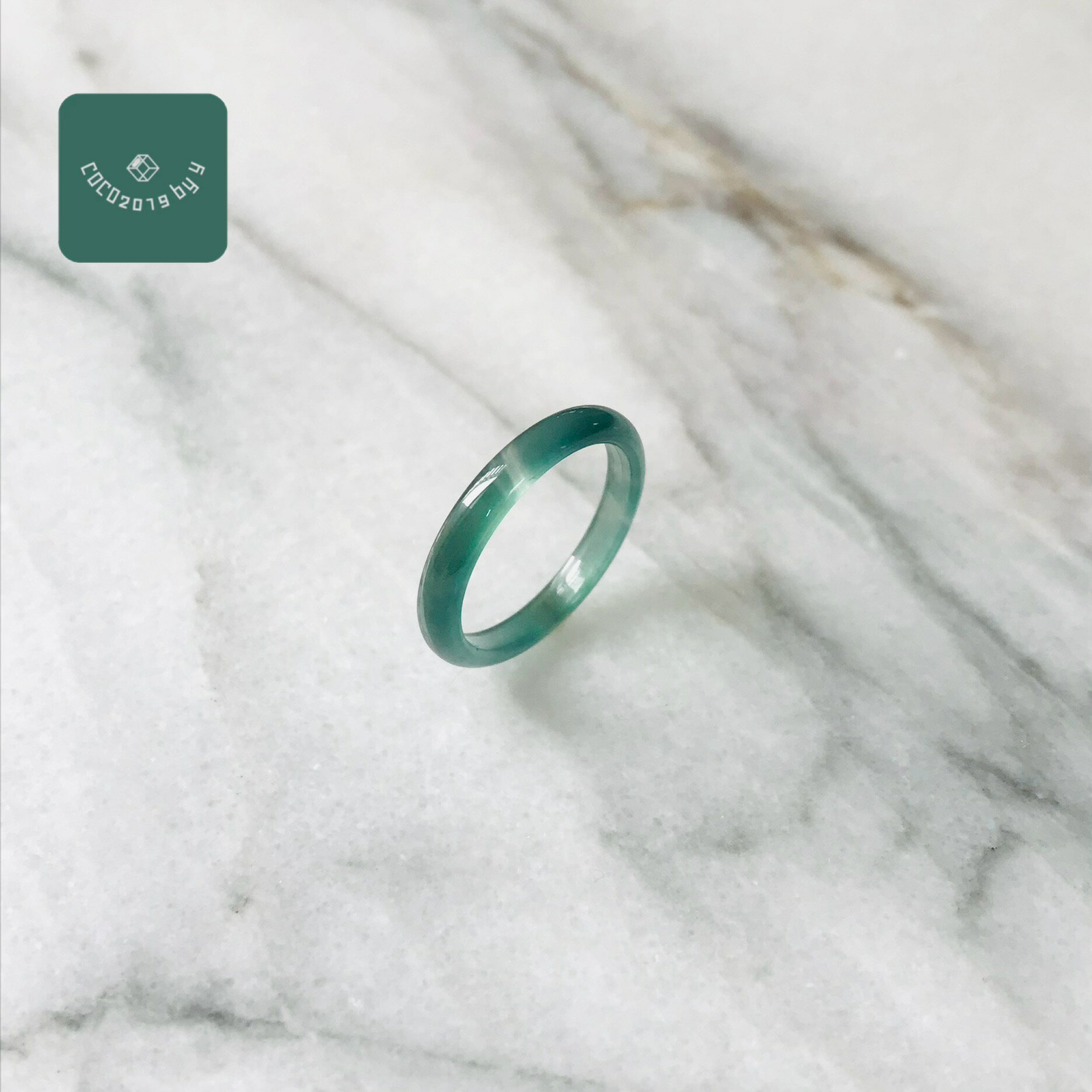 リング　グアテマラ産 翡翠　ヒスイ　jade くりぬきリング　指輪　天然石　ヒスイ ひすい パワーストーン hisui 本翡翠 翡翠専門店 アクセサリー ジュエリー戒圈 大人かわいい　青緑　緑　10号