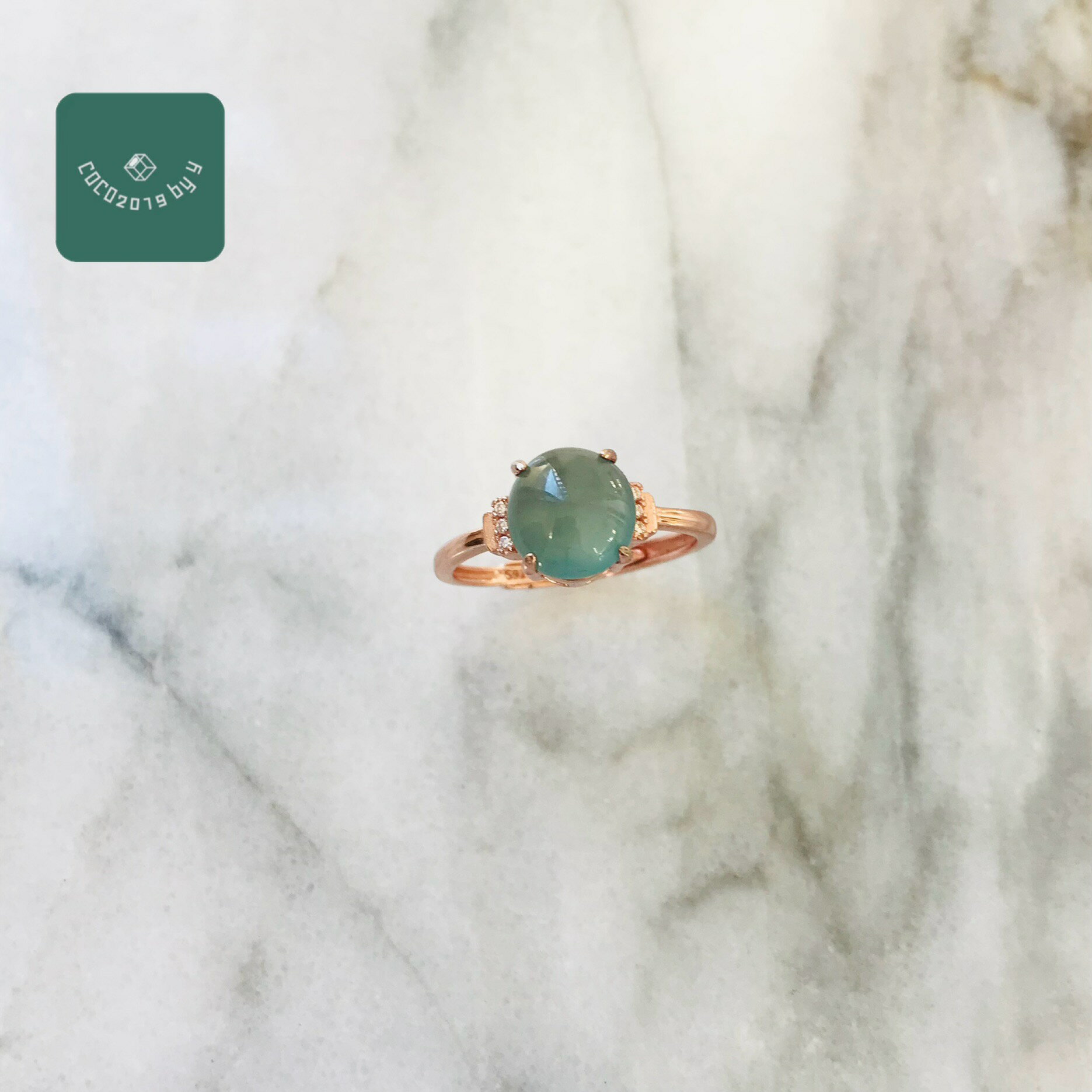 グアテマラ産 翡翠　ヒスイ　jade　リング 指輪　天然石　一点物　sv925 ひすい パワーストーン hisui 本翡翠 　大人かわいい　青　緑　9〜11号　フリーリング