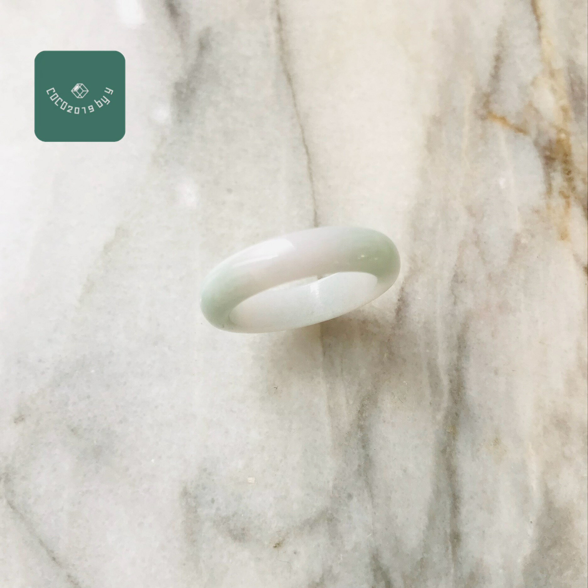 樂天商城 - リング　ミャンマー産 翡翠　ヒスイ　jade くりぬきリング　14号　指輪　天然石　ヒスイ ひすい パワーストーン hisui 本翡翠 翡翠専門店 アクセサリー ジュエリー戒圈 大人かわいい　緑　ラベンダー　春彩