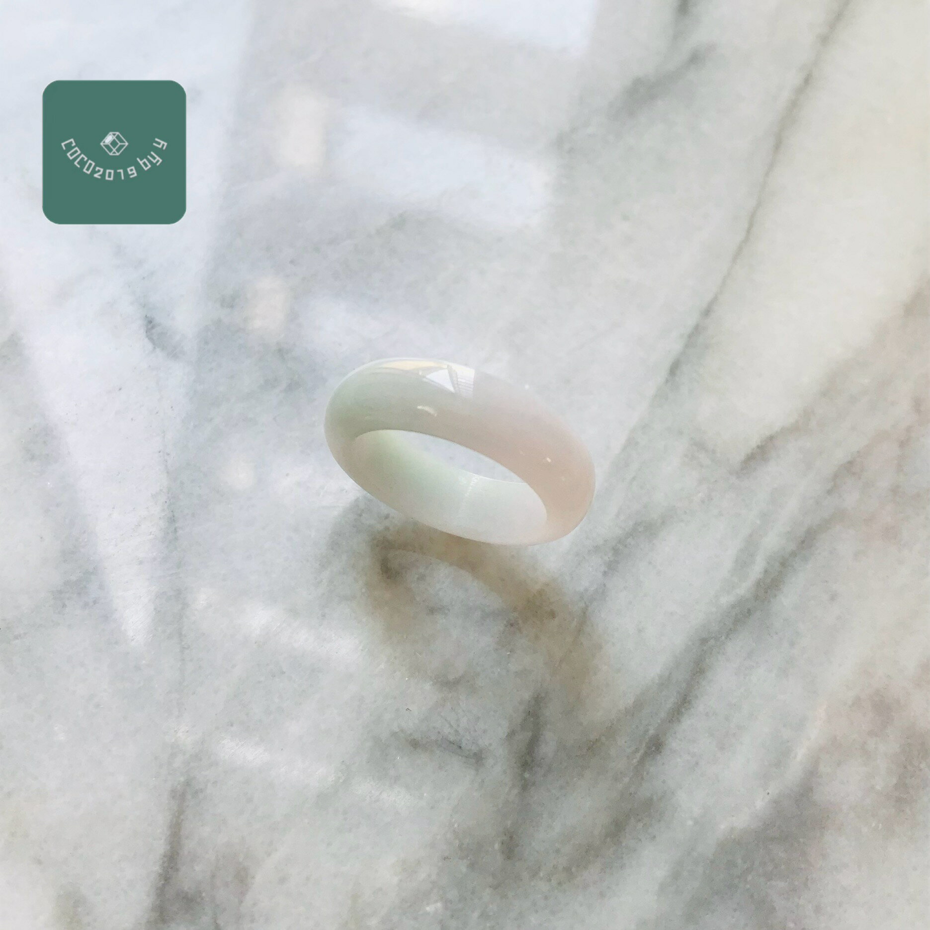 樂天商城 - リング　ミャンマー産 翡翠　ヒスイ　jade くりぬきリング　11号　指輪　天然石　ヒスイ ひすい パワーストーン hisui 本翡翠 翡翠専門店 アクセサリー ジュエリー戒圈 大人かわいい　緑　ラベンダー　春彩