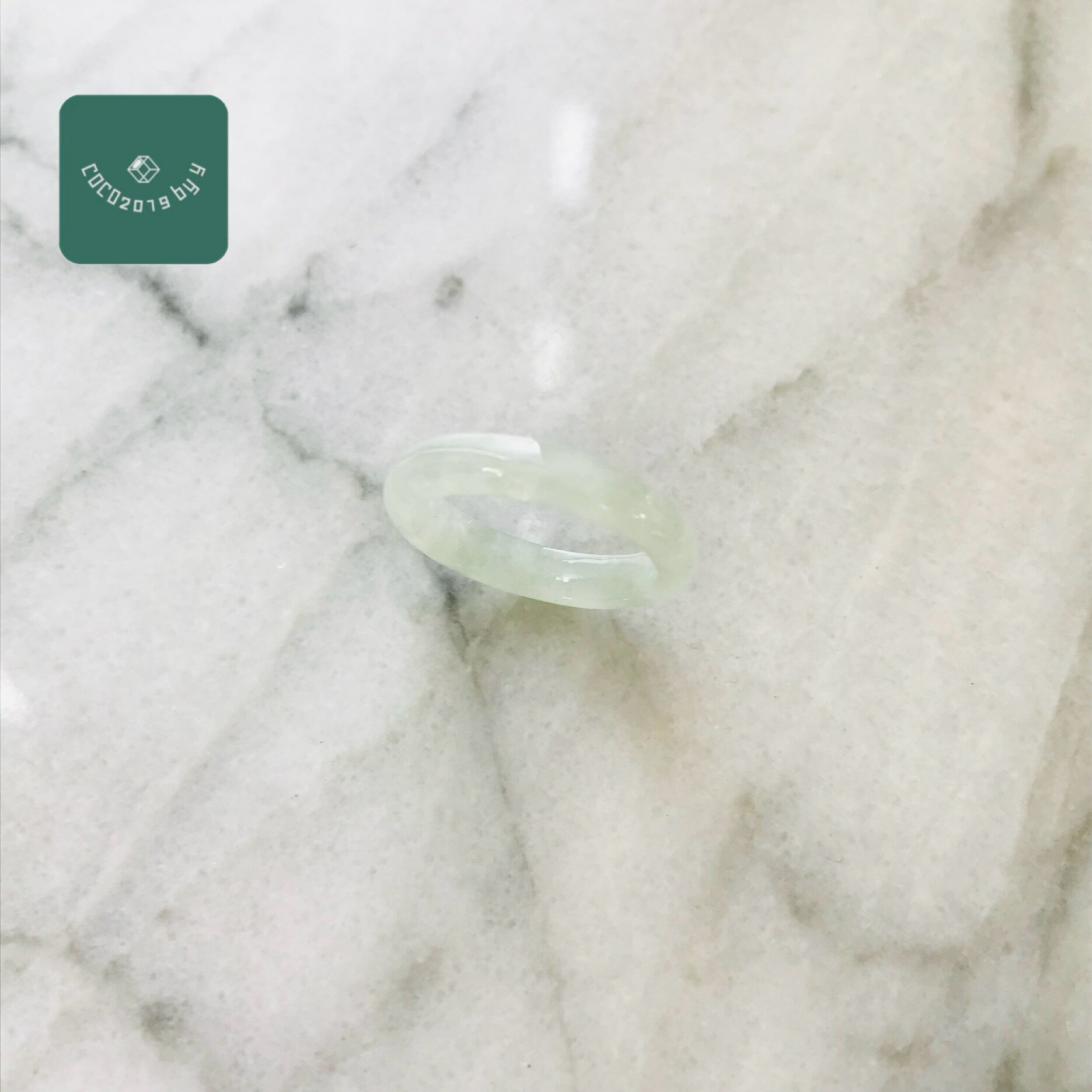 樂天商城 - ミャンマー産 翡翠　ヒスイ　jade くりぬき　リング 指輪　天然石　一点物　12号　ヒスイ ひすい パワーストーン hisui 本翡翠 大人かわいい　戒圈　緑