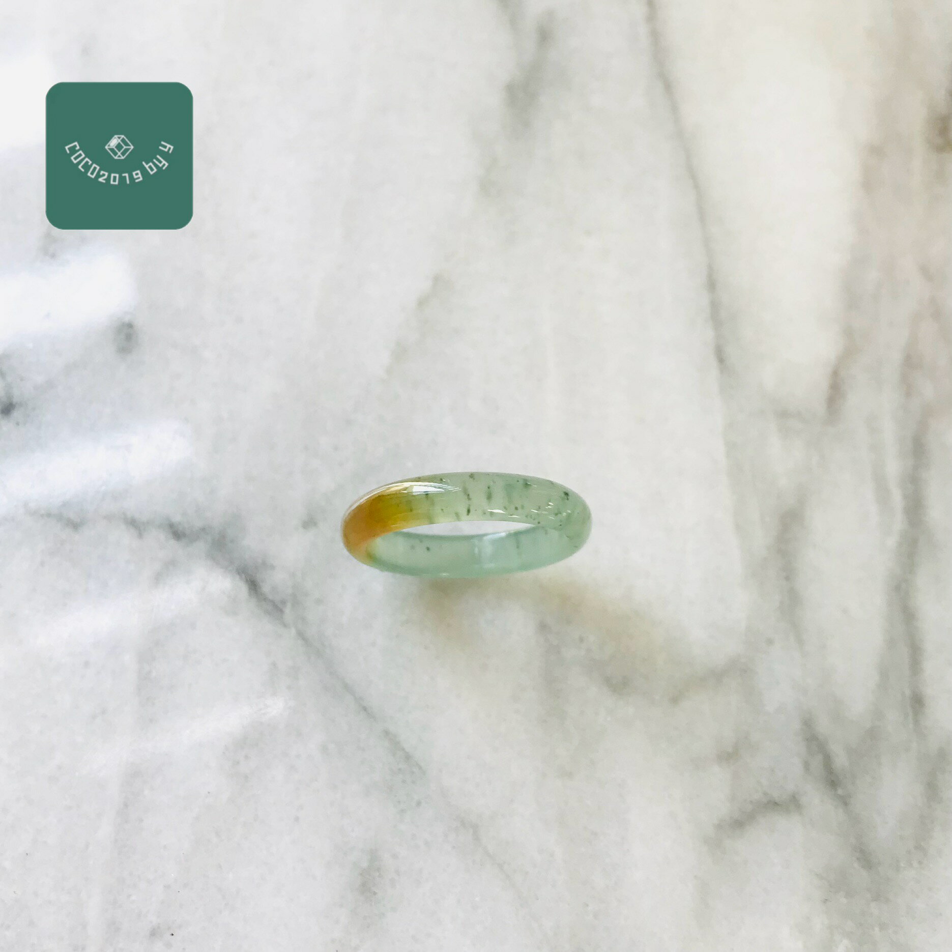 リング　グアテマラ産 翡翠　ヒスイ　jade くりぬきリング　11号　指輪　天然石　ヒスイ ひすい パワーストーン hisui 本翡翠 翡翠専門店 アクセサリー ジュエリー戒圈 大人かわいい　黄　緑