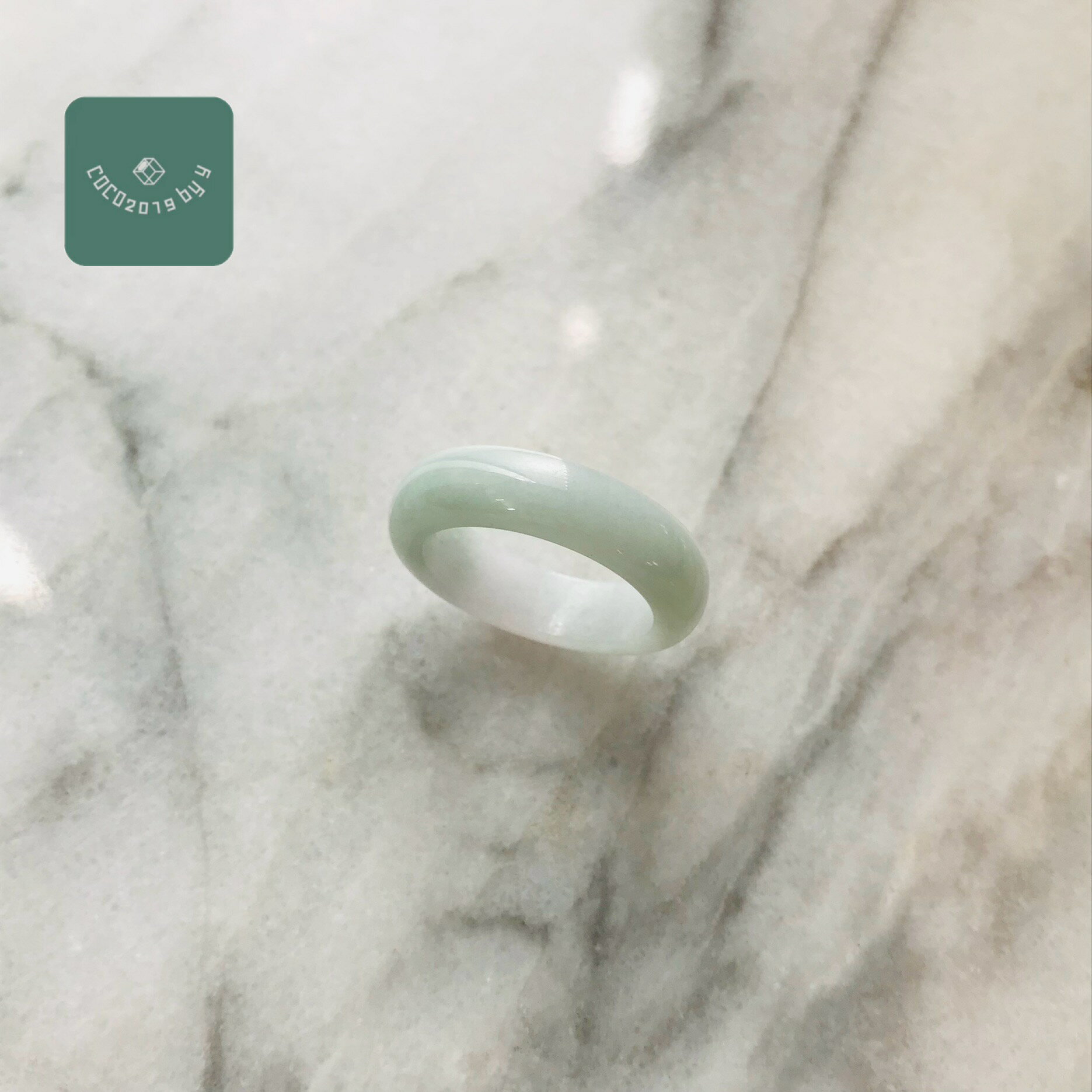 Rakuten - ミャンマー産 翡翠　ヒスイ　jade くりぬき　リング 指輪　天然石　一点物　14号　ヒスイ ひすい パワーストーン hisui 本翡翠 黄翡　大人かわいい　戒圈　緑