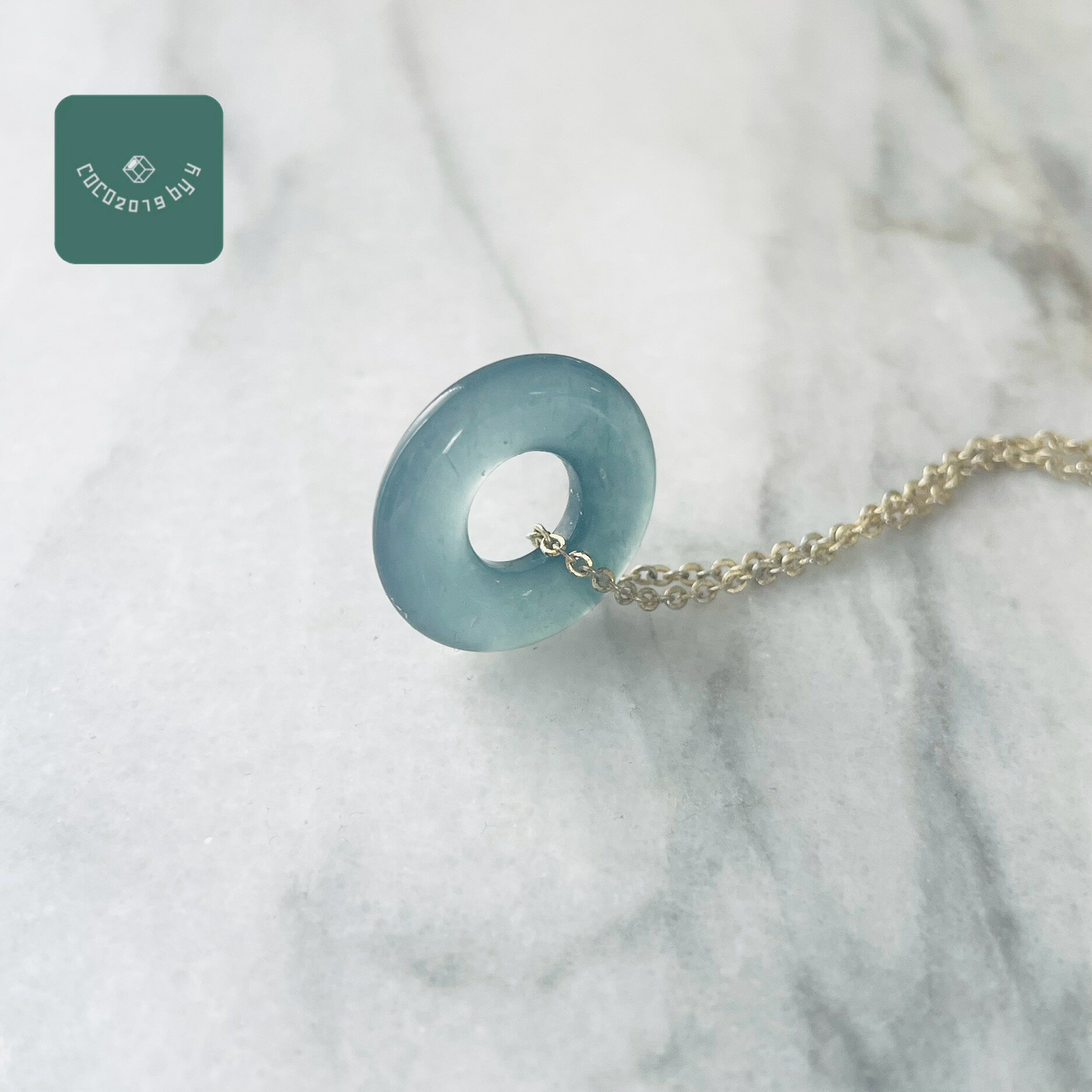グアテマラ産 翡翠　ヒスイ　jade ペンダントトップ　ネックレス　天然石　 ヒスイ ひすい パワーストーン hisui 本翡翠 翡翠専門店 アクセサリー　p54-005 青