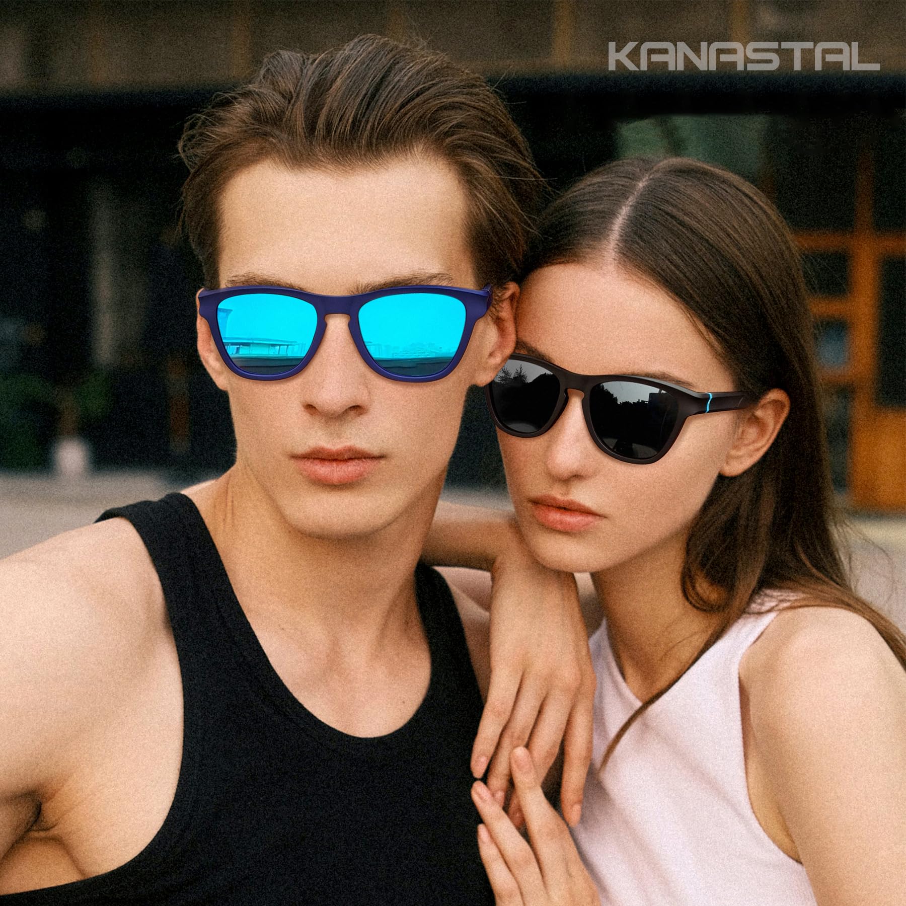 [KANASTAL] サングラス メンズ レディース クラシック デザイン ファッション UVカット 軽量 偏光 運転用 さんぐらす 2