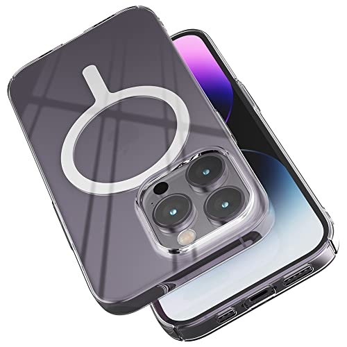 【極薄！機能充実】CASEKOO iPhone 15 用 ケース Magsafe対応 隠しスタンド 全面保護 スリム 薄型 ストラップホール付き 携帯カバー ワイヤレス充電対応 アイフォン15 ケース ライトグリーン