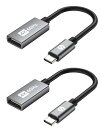4K@60Hz USB-C HDMI 変換アダプタ 2個セット 超小型 Silkland タイプC  ...