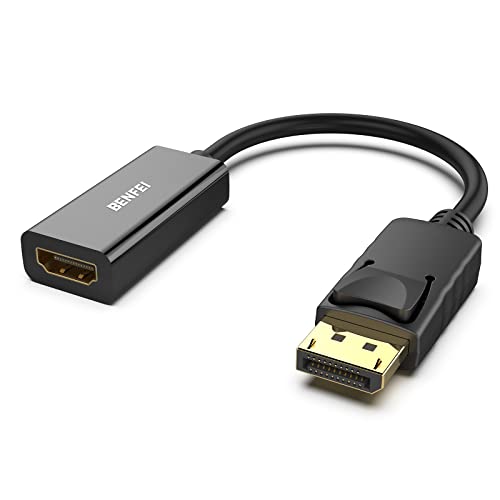 BENFEI DisplayPort（ディスプレイポート） - HDMI 変換ケーブル、最大4K＠30Hzまでの解像度に対応（オスからメス、逆方向に非対応)