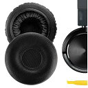 Geekria イヤーパッド QuickFit 互換性 パッド アーカーゲー AKG Y40 Y45 Y45BT ヘッドホンに対応 パッド イヤー/イヤーカップ (プロテインレザー/ブラック)