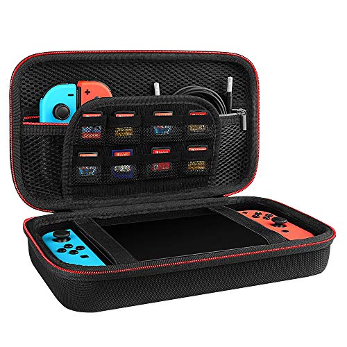 商品情報商品の説明Travel case compatible with Nintendo Swith: Designed to make Nintendo Swith Console even more portable & travel friendly. MULTIPLE STORAGE: The main bottom section of this case fits the Nintendo Swith tablet with both its Joy-Con controllers attached to it, and the upper section features a separate inner pocket which can fit extra JoyCons, Cables, Games, and other smaller but essential accessories. (Please note this cannot accommodate larger items like the dock or pro-controllers). ZIP MECHANISM: Perfect carry case for keeping your Nintendo Swith securely stored when travelling or when not in use.主な仕様 【対応機種】Nintendo Swithbr【材料】よい保護-外層は高品質の素材を使用、柔らかい内層レイヤー、塵や傷からを守ります。アクセサリーや小物などを収納できるポーチを付属しております。br【サイズ】26.5 X 14.5 X 6 cm （10.43 X 5.70 X 2.36 インチ）br【パッケージ内容】ケース×1個br【安心保証】：Geekria は、1年間の手間のかからない保証を提供します。もし、ヘッドホンに合っていなければ、GeekriaDirectは新しいケースを送り、又は全額を戻します。「GeekriaDirect」にご連絡をお願いいたします。