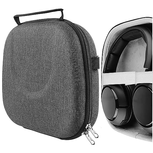 Geekria ケース Sheild ヘッドホンケース 互換性 ハードケース 旅行用 ハードシェルケース スティールシリーズ SteelSeries Arctis Nova Pro Wireless X, Arctis Nova Pro Wireless, Arctis Nova 1P に対応 収納ポーチ付き (ダークグレー)