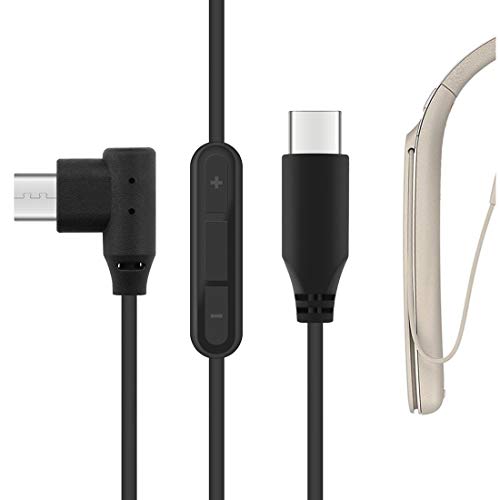 Geekria ֥ Micro-USB Digital to Audio ߴ ǥ ˡ SONY WI-1000X WI-H700, MDR-EX750BT, ֥ JVC HA-FD70BT HA-FX99XBT إåɥۥ󥱡֥롢Type-C Ŭ礹 饤ޥȲ̥ȥ (1.2m)