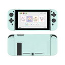 GeekShare nintendo switch対応 カバー スイッチカバー 分体式カバー 全面保護 薄型 傷防止 汚れ防止 指紋防止 スイッチ対応 可愛い 耐衝撃 取り外し簡単 PC製 ミントグリーン