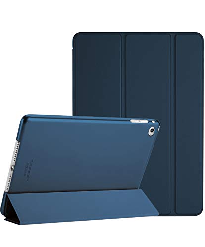 ProCase iPad Air 2(2014発売)ケース スマート 超スリム スタンド フォリオ保護ケース 半透明フロスト バックカバー 対応端末： iPad Air 9.7
