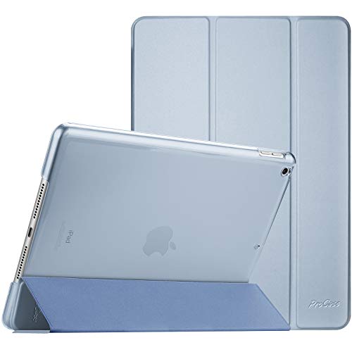 ProCase iPad 9/8/7 P[X (2021 2020 2019) obNJo[ X}[gJo[ y O܂X^h iPad 10.2