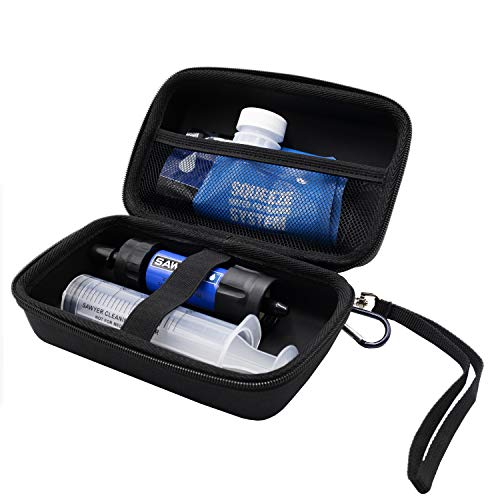 ProCase 浄水器収納ケース Sawyer ミニ 防水 EVAハードケース 対応機種：Sawyer ミニ浄水器/Membrane Solutions ろ過ストロー浄水器(ケースのみ) -ブラック