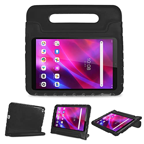 ProCase レノボ Tab M8 キッズケース 8.0" 第3世代 2022 2021 /第2世代 2019, 耐衝撃 軽量 ハンドル スタンド 対応機種：Lenovo Tab M8 HD/Smart Tab M8 / Tab M8 FHD/Tab M8 HD LTE (TB-8506F TB-8505F TB-8505X TB-8505FS TB-8705F TB-8705N)－ ブラック