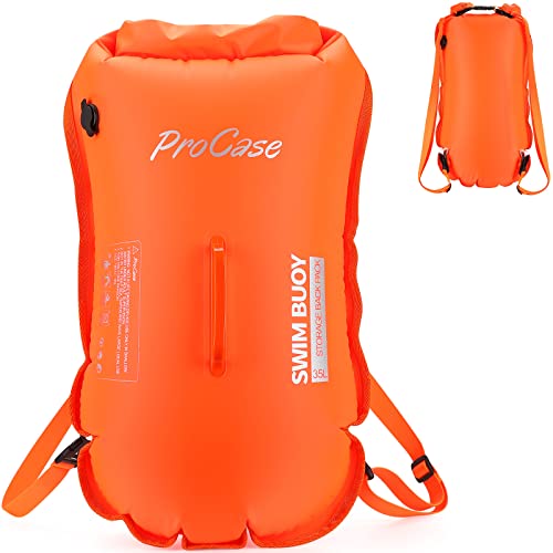 ProCase スイムブイ, 35L 防水バッグ 貴重品入れ,フロート 緊急浮き具, トライアスロン ...