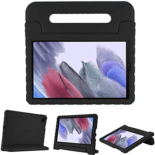 ProCase サムスンGalaxy Tab A7 Lite 8.7" 子供ケース 2021、耐衝撃 キッズケース、ハンドルとキックスタンド付き 軽量 バンパーカバー 対応端末：Galaxy Tab A7 Lite 8.7 2021 （T220 T225 T227) － ブラック