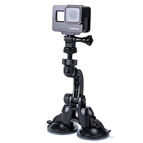 楽天COCO 生活便利グッズSmatree 吸盤式車載カメラマウント Gopro Hero 11/10/9/8/7~3/Max，DJI Osmo Action3/2/Pocket2，Apexcam，Insta360などに適用 gopro マウント サクションカップ 吸盤カメラスタンド フロントガラスホルダー 360度角度調整 gopro アクセサリー カメラスタンド