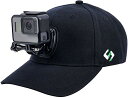 Smatree Gopro 帽子,目線カメラ帽子,56-58cm調整可能 Gopro hero11/10/9/8/7/6/5/4/3,Surfola，Apexcam， AKASO，Crosstour， webカメラ，insta360，XTUカメラ用野球帽子 アクションカメラ全対応，Gopro キャップ 1/4穴があるカメラにご対応でき メンズ，レディース，登
