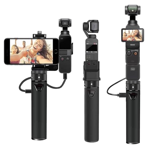 Smatree Dji Osmo pocket 2/1充電器 充電ベース Dji Osmo Pocket用ハンドヘルドスマートフォンホルダー DJI Pocket 2 充電ベース スマートフォンとオスモポケット同時に使え 2回充電支持