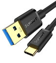 SUNGUY USB Type C ケーブル 0.5M USB-A to USB-C 10Gbps高速データ転送 USB3.1 Gen2 ケーブル 18W急速充電 Android Auto対応 タイプc 充電ケーブル MacBook/Galaxy/iPad Pro Air/Xperiaその他usb-c機器対応 50CM