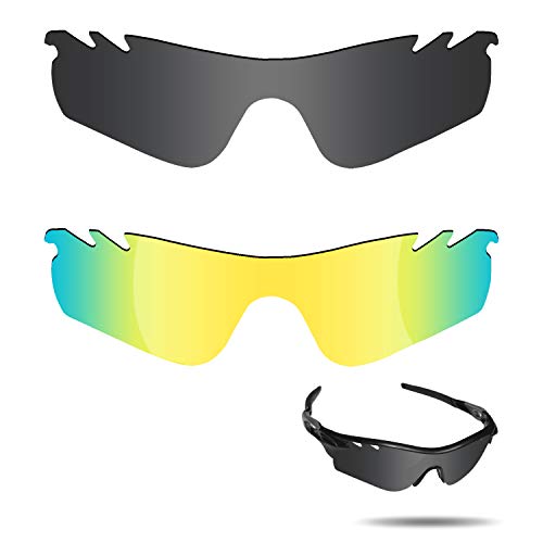 【2 pairs packed】Fiskr 剥がれ防止 Oakley Radarlock Path交換用レンズ レーダーロックパス 偏光レンズ