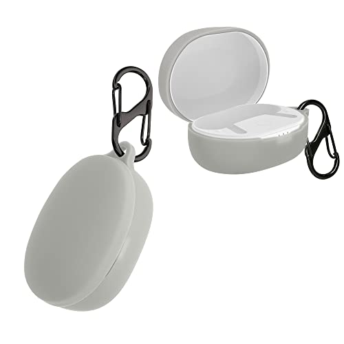 【送料無料】kwmobile イヤホンケース 対応: Anker Soundcore Life P2 mini ケース - ワイヤレスイヤホン シリコン 落下防止 グレー