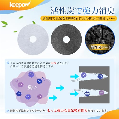 KEEPOW 排水口カバー 洗濯機排水口カバー...の紹介画像2