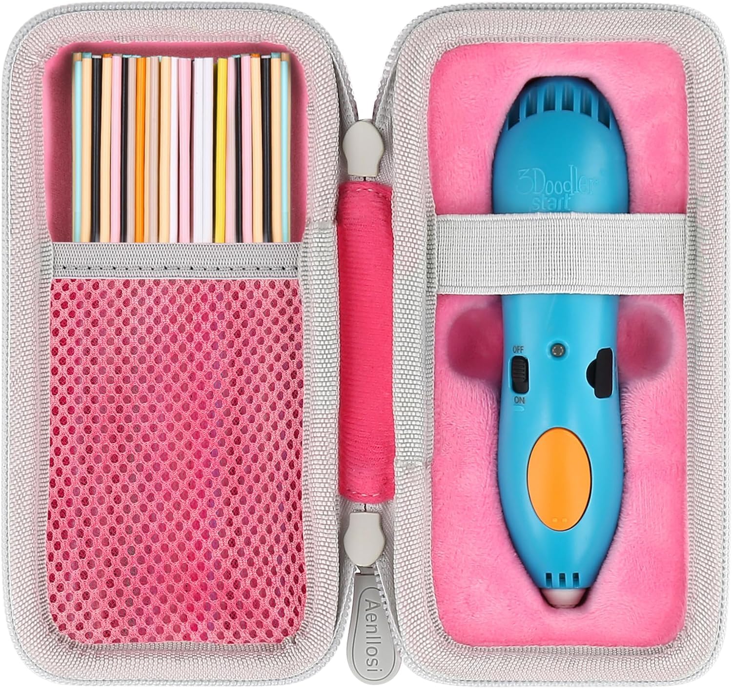 （ケースのみ）3Doodler Start プレゼント 子供 おもちゃ 知育 玩具 アートペン フィラメン ピンク 専用収納ケース-Aenllosi