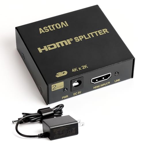 AstroAI HDMI 分配器 HDMI スプリッター HDMI 同時出力 1入力2出力 アダプタ ...