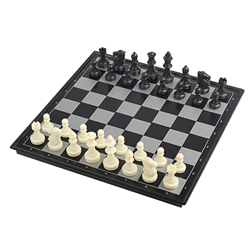 Andux 折りたたみ式マグネットチェスゲームセット ボードゲーム チェスボードとチェスピース GJXQ-04 (L) 3201