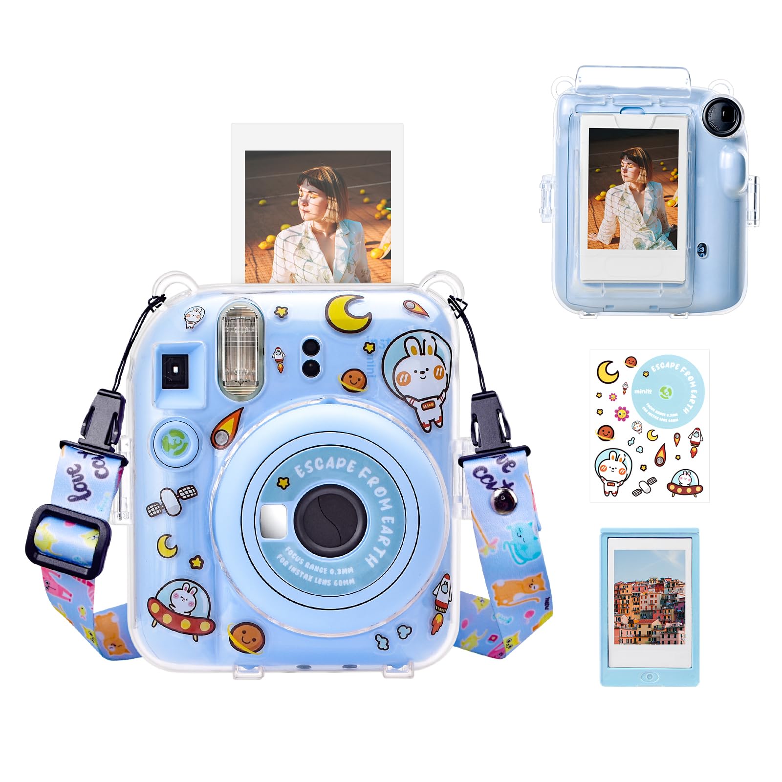 HIYQIN instax mini 12ケース、FUJIFLM ｢チ