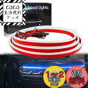 GZRUICA LED テープ フードライト LEDテープライト 車用 防水 側面発光 極薄型 シリコン 流れる LEDテープ ボンネットライト ディライト 汎...